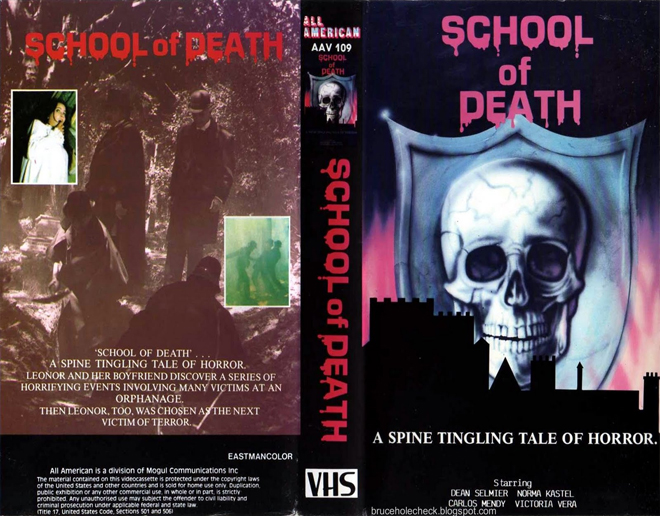 SCHOOL OF DEATH VHS COVER