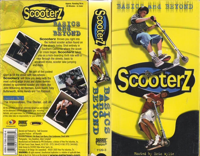 SCOOTERZ : BASICS AND BEYOND VHS COVER, VHS COVERS