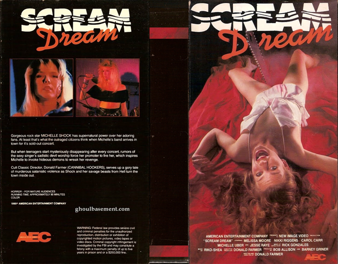SCREAM DREAM VHS COVER