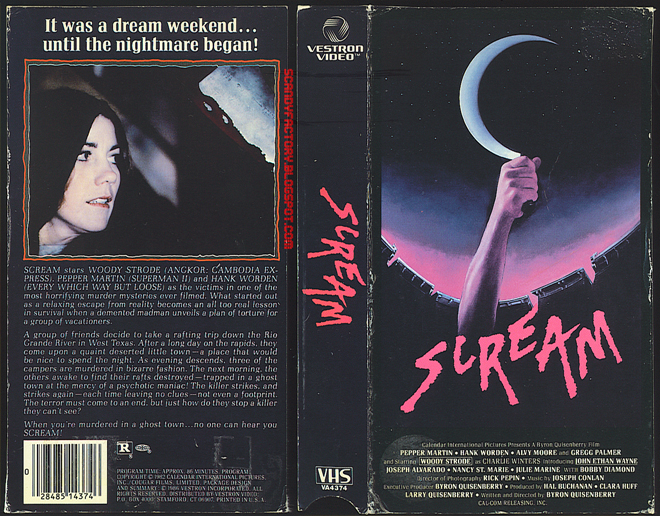 SCREAM VHS COVER