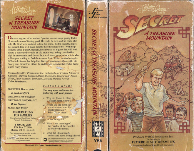 SECRET OF TREASURE MOUNTAIN VHS COVER