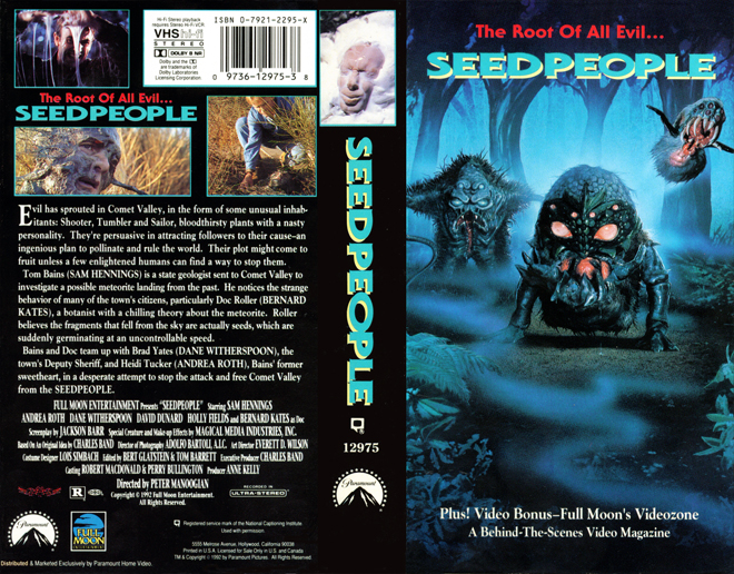 SEED PEOPLE VHS COVER, VHS COVERS