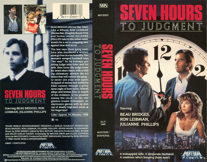 SEVEN HOURS TO JUDGMENT, STRANGE VHS, ACTION VHS COVER, HORROR VHS COVER, BLAXPLOITATION VHS COVER, HORROR VHS COVER, ACTION EXPLOITATION VHS COVER, SCI-FI VHS COVER, MUSIC VHS COVER, SEX COMEDY VHS COVER, DRAMA VHS COVER, SEXPLOITATION VHS COVER, BIG BOX VHS COVER, CLAMSHELL VHS COVER, VHS COVER, VHS COVERS, DVD COVER, DVD COVERSS