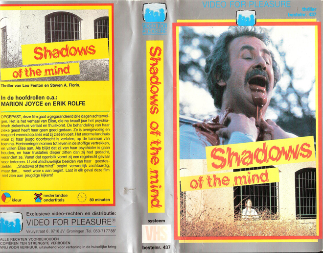 SHADOWS OF THE MIND VHS COVER, VHS COVERS