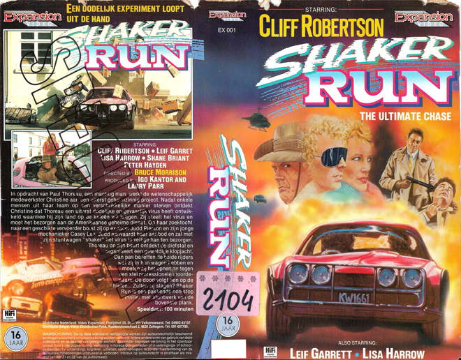 SHAKER RUN VHS COVER