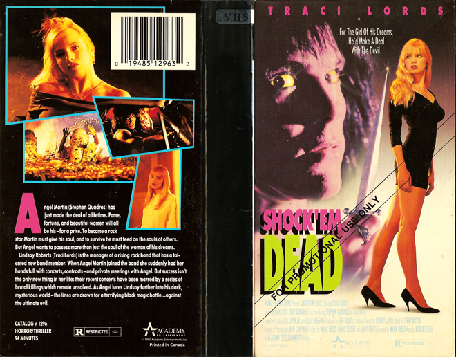 SHOCK EM DEAD : TRACI LORDS VHS COVER