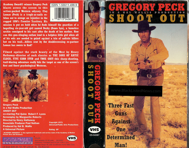 SHOOT OUT VHS COVER