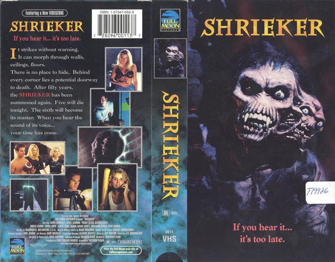 SHRIEKER VHS COVER