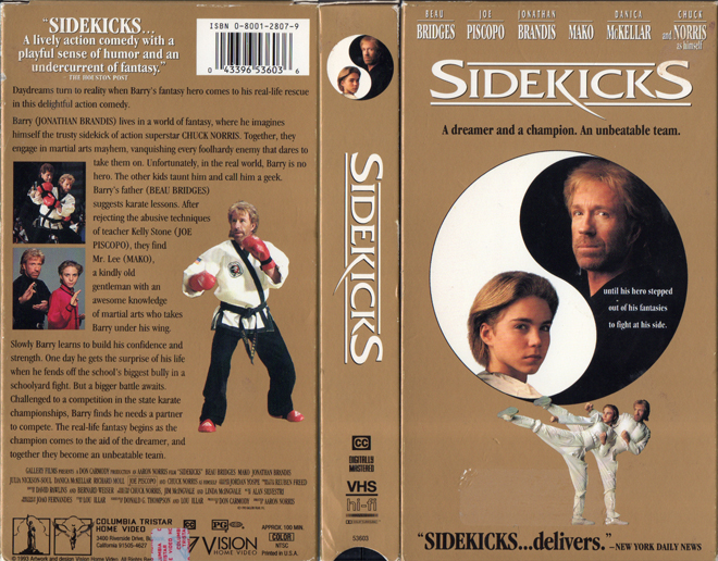 SIDEKICKS VHS COVER