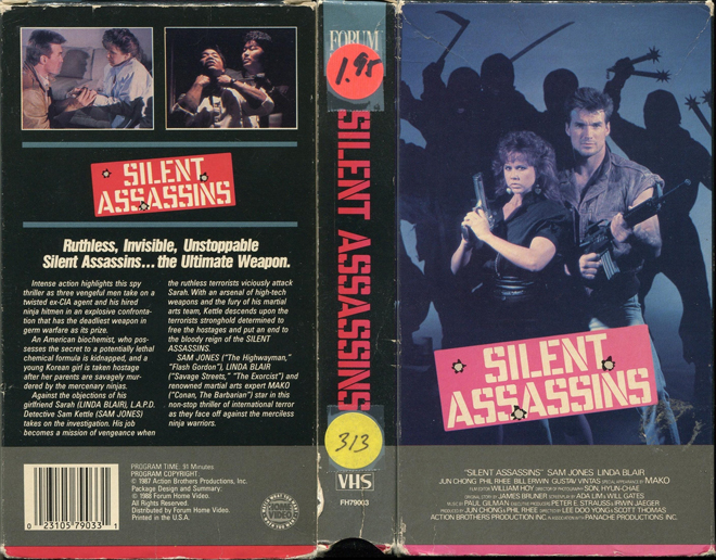 SILENT ASSASSINS, ACTION VHS COVER, HORROR VHS COVER, BLAXPLOITATION VHS COVER, HORROR VHS COVER, ACTION EXPLOITATION VHS COVER, SCI-FI VHS COVER, MUSIC VHS COVER, SEX COMEDY VHS COVER, DRAMA VHS COVER, SEXPLOITATION VHS COVER, BIG BOX VHS COVER, CLAMSHELL VHS COVER, VHS COVER, VHS COVERS, DVD COVER, DVD COVERS