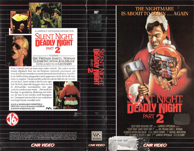 SILENT NIGHT DEADLY NIGHT 2 VHS COVER