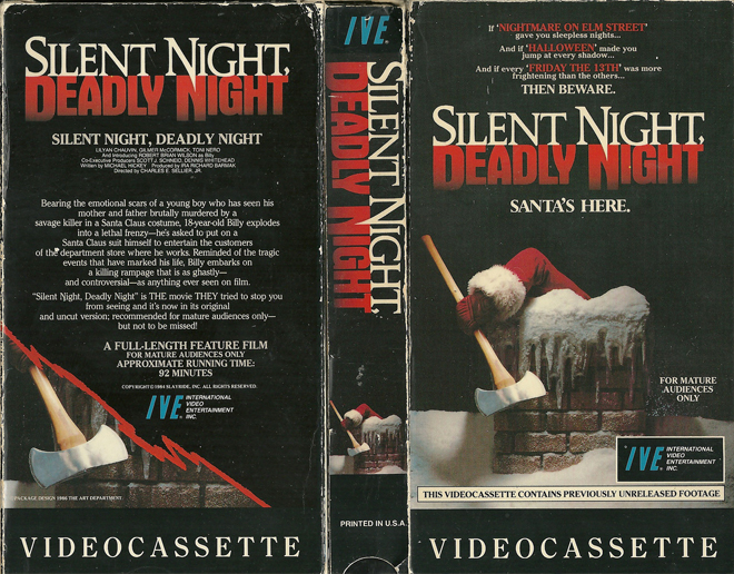 SILENT NIGHT DEADLY NIGHT VHS COVER