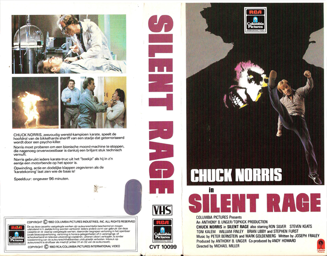 SILENT RAGE VHS COVER