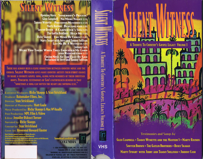SILENT WITNESS VHS COVER