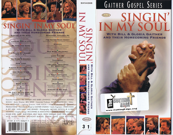 SINGIN IN MY SOUL VHS COVER