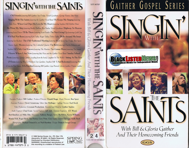 SINGIN WITH THE SAINTS VHS COVER