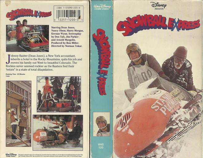 SNOWBALL EXPRESS DISNEY VHS COVER