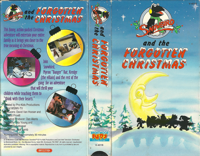SNOWBIRD AND THE FORGOTTEN CHRISTMAS VHS COVER
