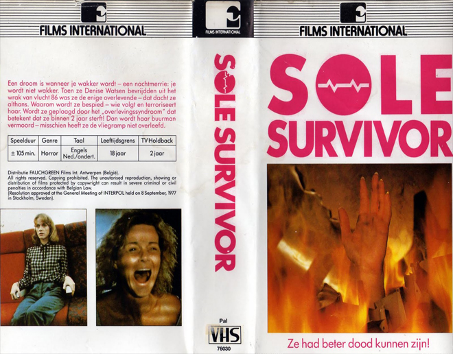 SOLE SURVIVOR FILMS INTERNATIONAL VHS COVER