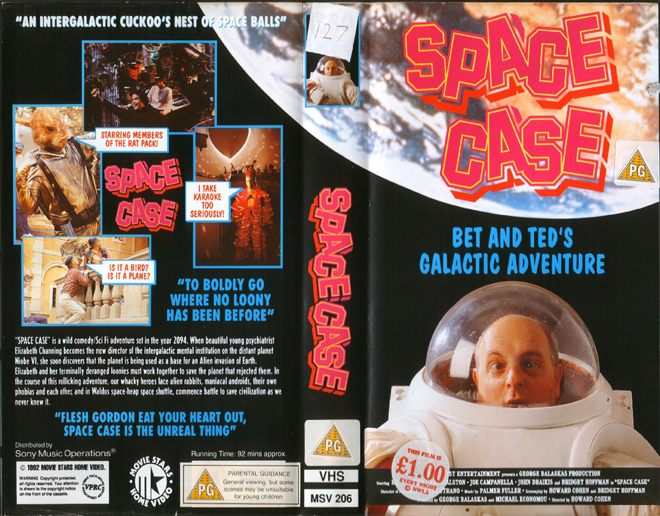 SPACE CASE BET AND TEDS GALACTIC ADVENTURE VHS COVER
