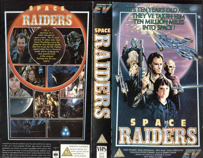 SPACE RAIDERS VHS COVER