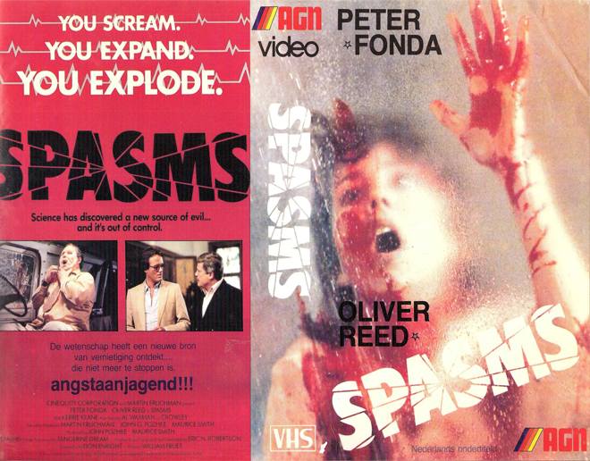 SPASMS OLIVER REED VHS COVER