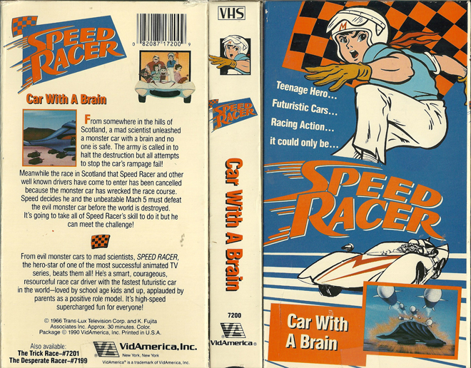 SPEED RACER : CAR WITH A BRAIN VHS COVER, VHS COVERS