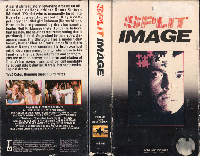 SPLIT IMAGE VHS COVER, VHS COVERS