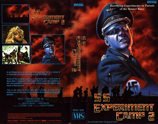 SS EXPERIMENT CAMP NAZI EXPLOITATION VHS COVER