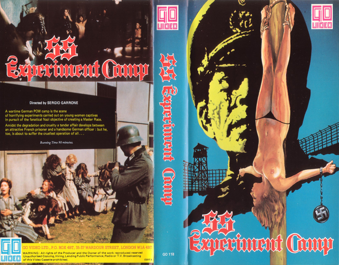 S.S. EXPERIMENT CAMP NAZIXPLOIATION VHS COVER