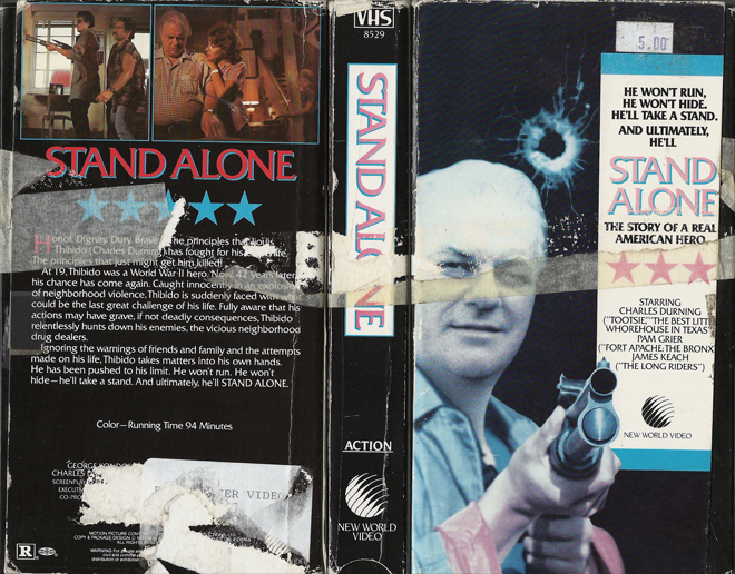 STAND ALONE, VHS COVERS VHS COVER