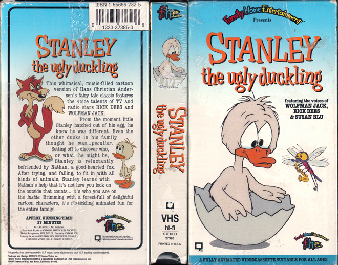 STANLEY THE UGLY DUCKLING VHS COVER