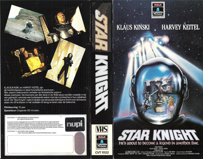 STAR KNIGHT VHS COVER, VHS COVERS