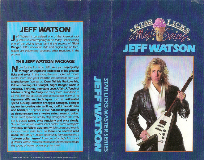 STAR LICKS MASTER SERIES : JEFF WATSON VHS COVER
