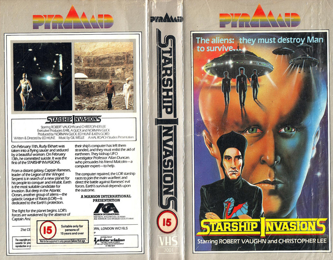 STARSHIP INVASIONS VHS COVER