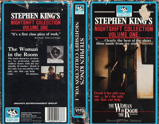 STEPHEN KINGS NIGHTSHIFT COLLECTION : VOLUME ONE, VHS COVERS - SUBMITTED BY ZACH CARTER