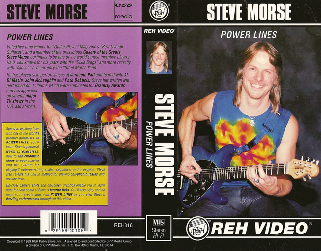 STEVE MORSE : POWER LINES VHS COVER
