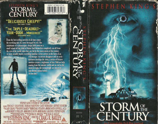 STORM OF THE CENTURY VHS COVER