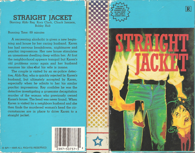 STRAIGHT JACKET VHS COVER