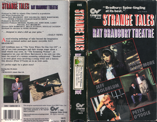 STRANGE TALES : RAY BRADBURY THEATRE, VHS COVERS