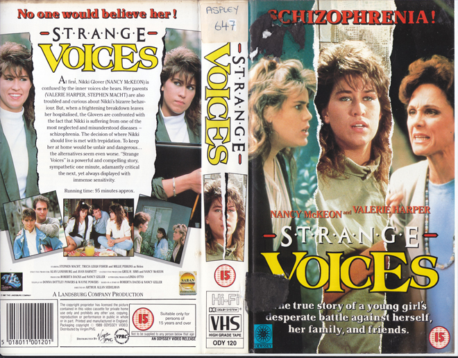 STRANGE VOICES VHS COVER