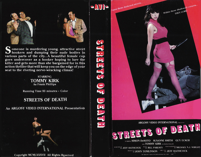 STREETS OF DEATH VHS COVER, VHS COVERS