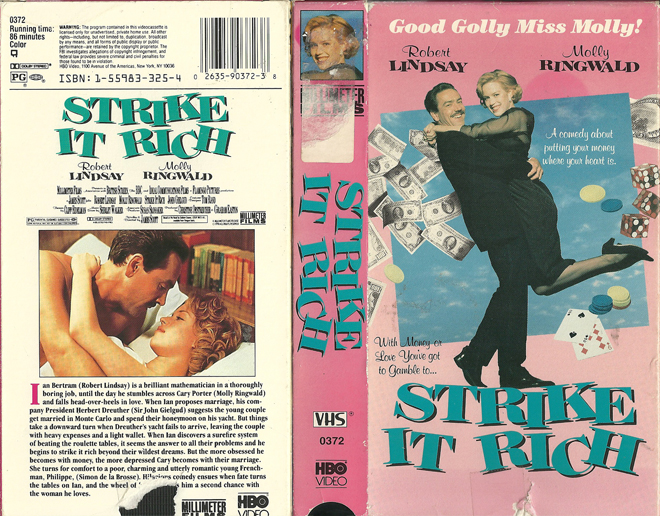 STRIKE IT RICH VHS COVER