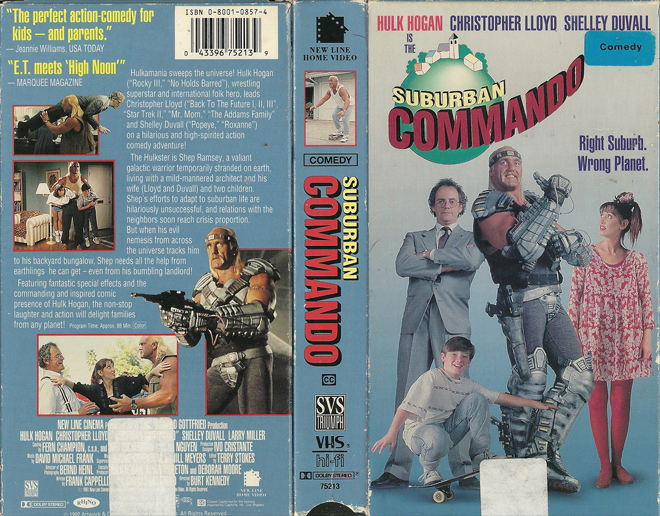 SUBURBAN COMMANDO HULK HOGAN VHS COVER
