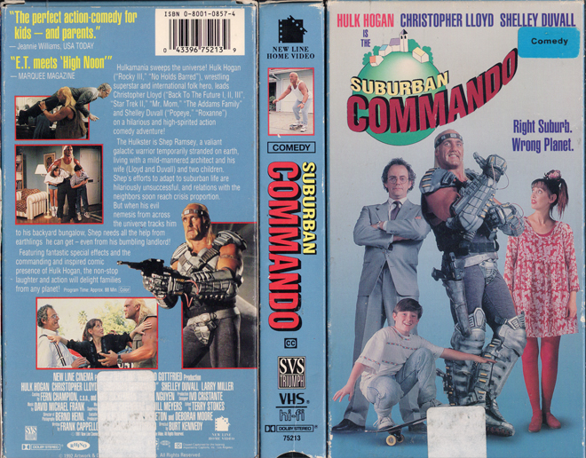 SUBURBAN COMMANDO VHS COVER