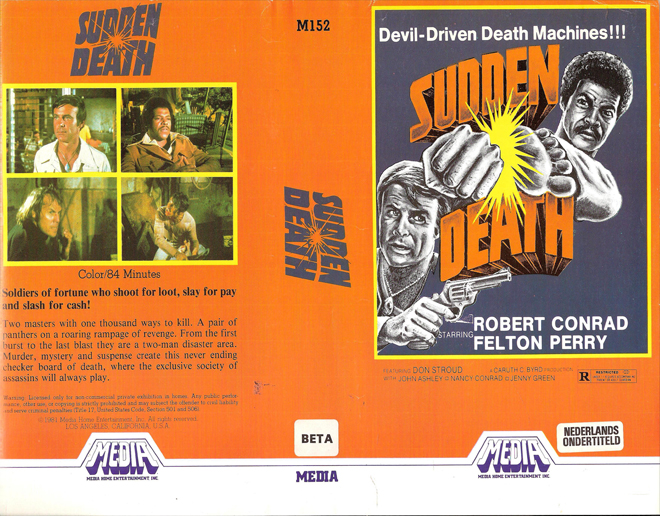 SUDDEN DEATH MEDIA VHS COVER, VHS COVERS