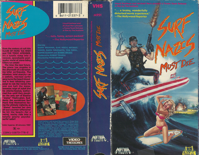 SURF NAZIS MUST DIE VHS COVER