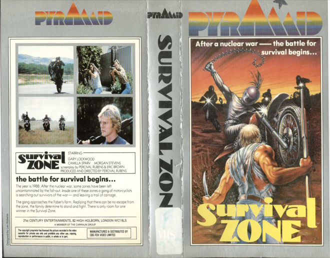 SURVIVAL ZONE VHS COVER