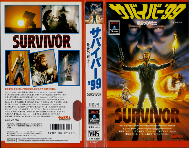 SURVIVOR, HORROR, ACTION EXPLOITATION, ACTION, HORROR, SCI-FI, MUSIC, THRILLER, SEX COMEDY, DRAMA, SEXPLOITATION, BIG BOX, CLAMSHELL, VHS COVER, VHS COVERS, DVD COVER, DVD COVERS