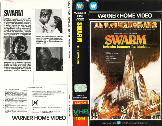 SWARM VHS COVER, ACTION VHS COVER, HORROR VHS COVER, BLAXPLOITATION VHS COVER, HORROR VHS COVER, ACTION EXPLOITATION VHS COVER, SCI-FI VHS COVER, MUSIC VHS COVER, SEX COMEDY VHS COVER, DRAMA VHS COVER, SEXPLOITATION VHS COVER, BIG BOX VHS COVER, CLAMSHELL VHS COVER, VHS COVER, VHS COVERS, DVD COVER, DVD COVERS